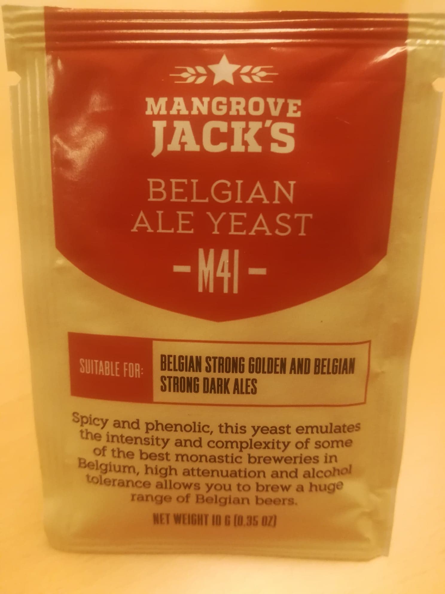 Mangrove Jack's Belgian Ale M41 gær 10 gram ViBrygger.dk
